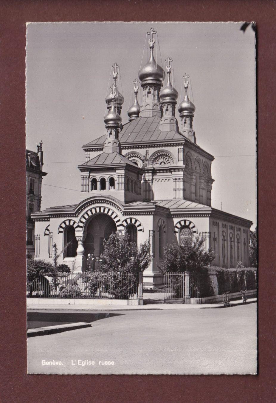Cartoline postali: GENEVE - Eglise Russe - 1954 – Usato da Pully venduto da nicecards