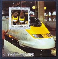 Sao Tome und Principe-Mi Block 472 ** (2003) Bahnmotive