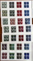 Pro Juventute Viererblock Sammlung 1943-1949 *(*), ab 1.-