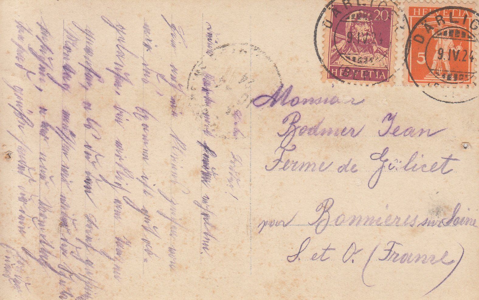 Cartoline postali: Kitschkarte Kleinkind 1924 – Usato da Bürglen TG venduto da StampGraf 1
