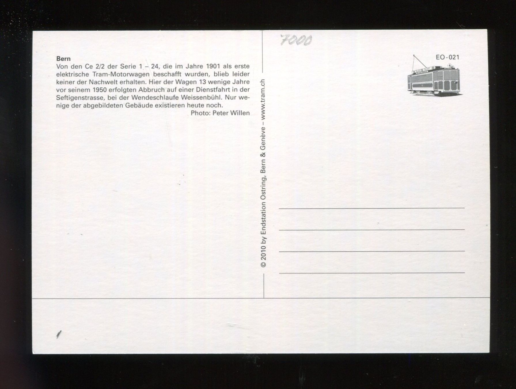 Cartes postales: Bern, Tram-Motorwagen – D'occasion à Aarau par Elmaar41 2