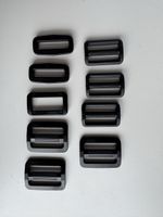 5 Stegschnallen und 3 Trägerschnallen Kunststoff - 30mm -NEU