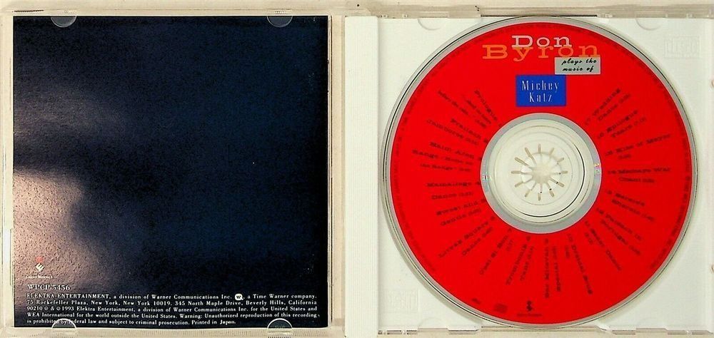 CD: Don Byron - include "Sweet & Gentle", "Seder Dance", "Tears" – Usato da Unterbäch venduto da jaqila 2
