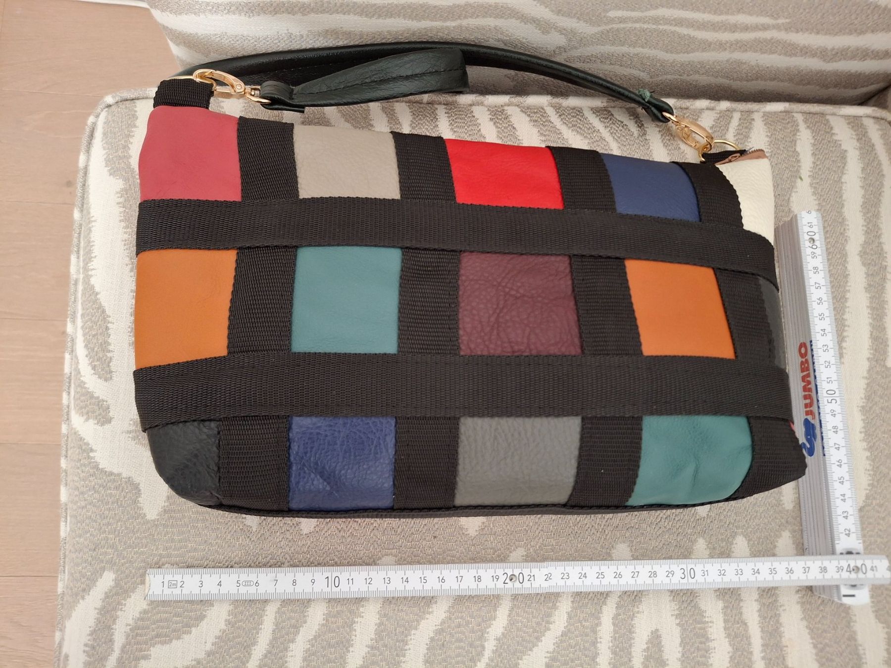 Borse da donna: Farbige Crossover-Ledertasche, neuwertig – Nuovo e nell'imballaggio originale da Bellikon venduto da MellonCollieMitTwint 4