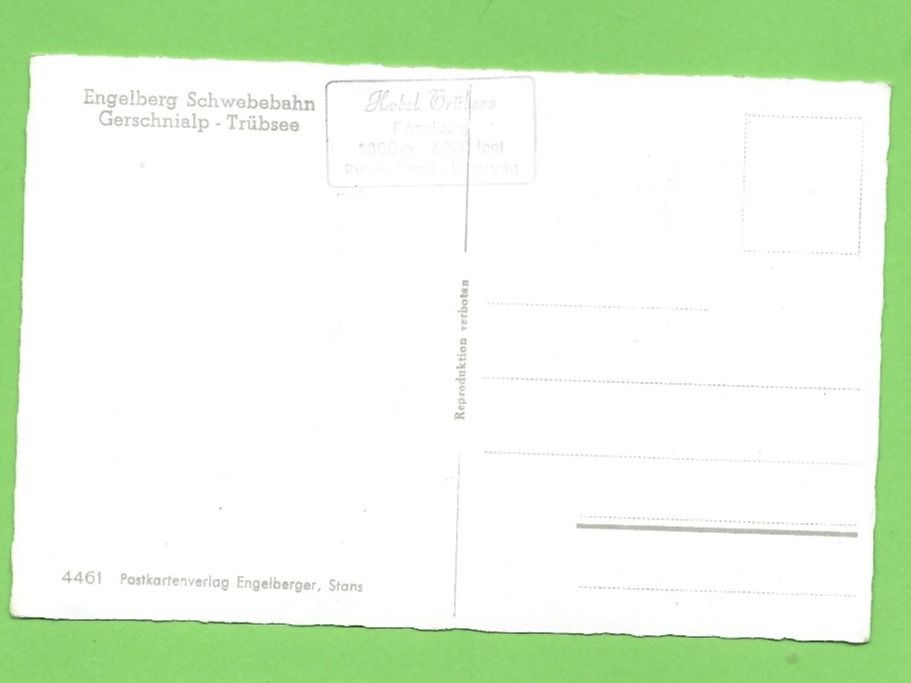Cartoline postali: Engelberg Schwebebahn Gerschnialp - Trübsee – Nuovo (secondo la descrizione) da Zürich venduto da t24_de 1