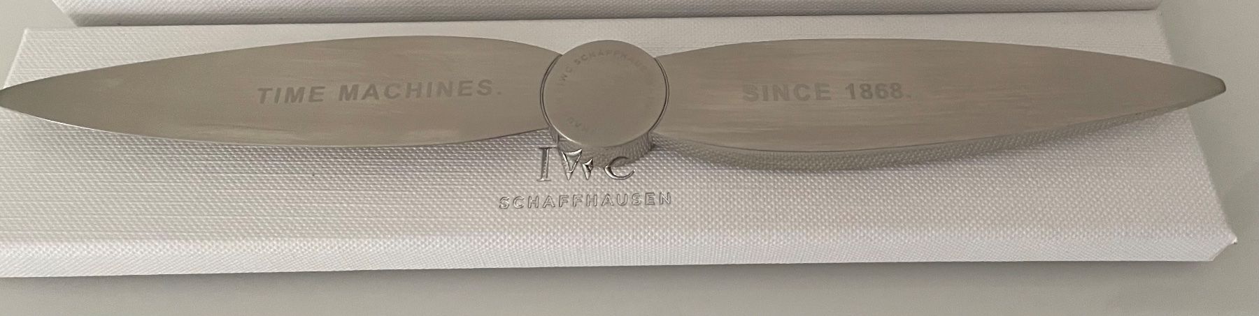 Altro materiale per ufficio: IWC Brieföffner – Nuovo e nell'imballaggio originale da Benken ZH venduto da Teessino