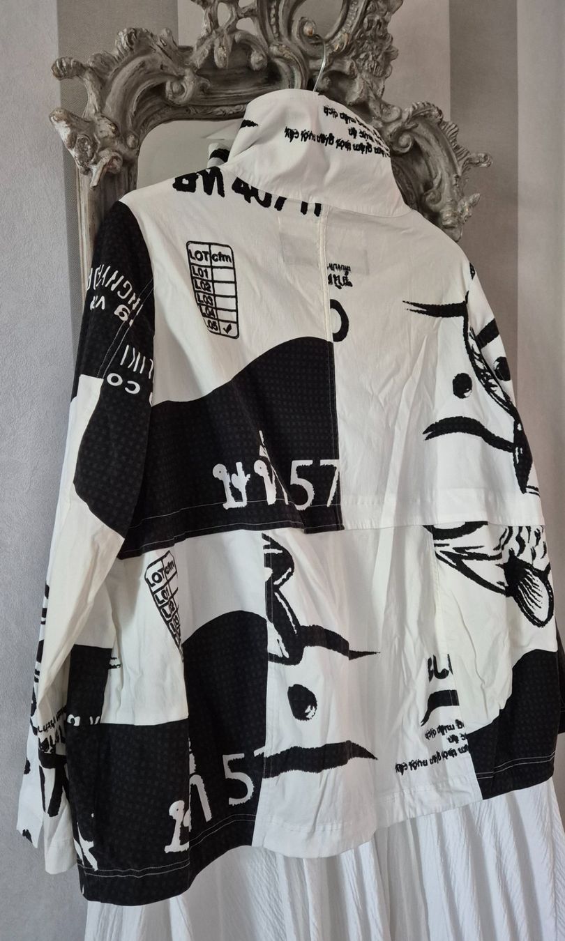 Rundholz Vestes: Rundholz Jacke Black Print Gr. S Oversize – Neuf (Voir description) à Tagelswangen par GABGABFI 3