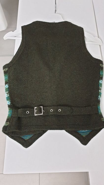 Gilet Wolle dunkelgrün 2