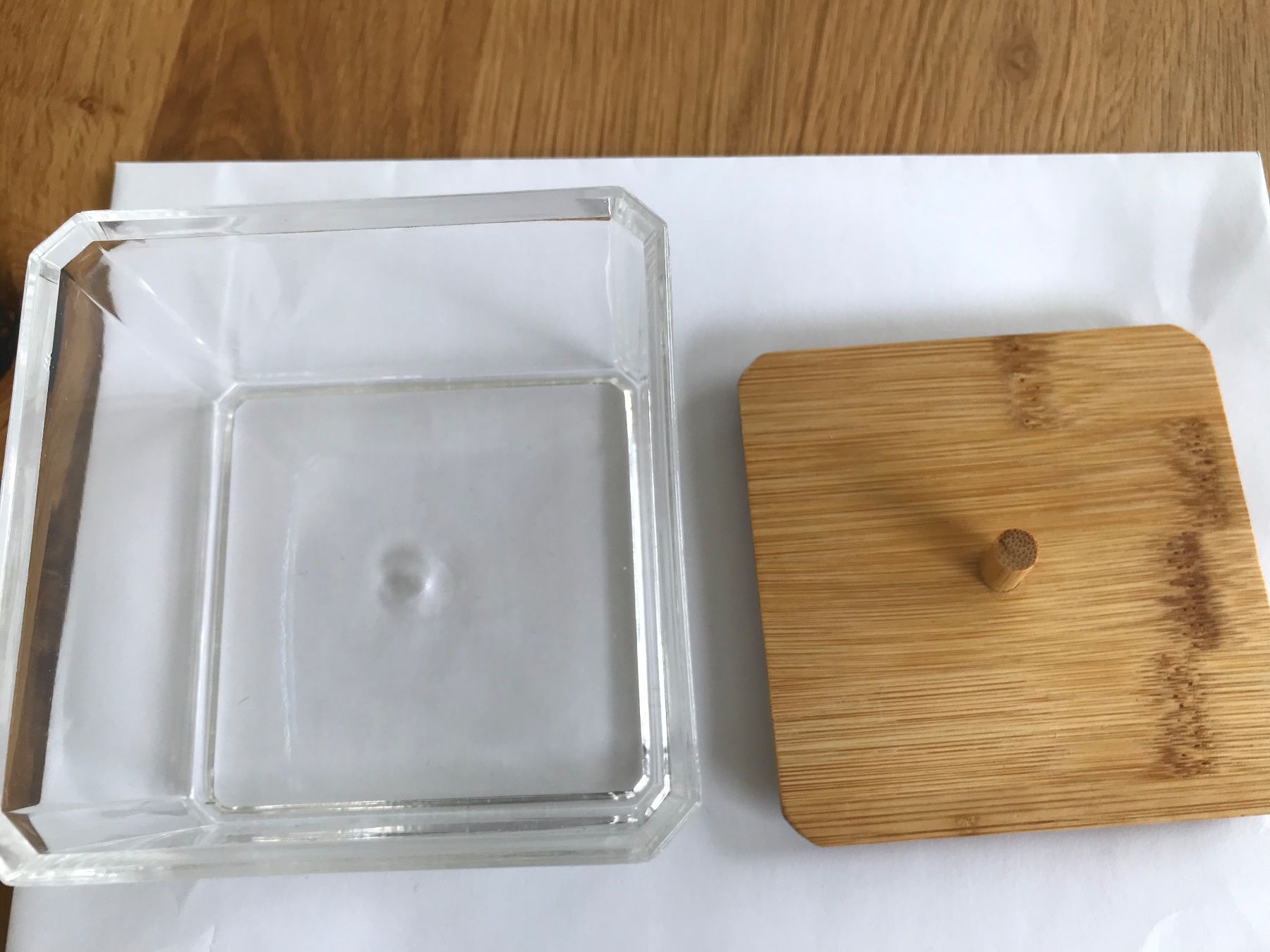 Contenitori & Simili: Kosmetikorganizer 2er Set Kunststoff mit Bambusdeckel – Usato da Frick venduto da sandra037 1