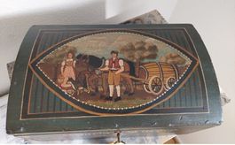 Antike schön bemalte Appenzeller Schmucktruhe von 1841