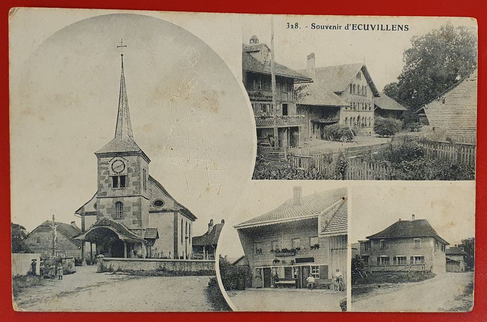 Cartes postales: Ecuvillens - 4 Ansichten – D'occasion à Kreuzlingen par Rschweiz1