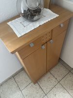 Kommode Holzoptik mit zwei Türen und Schublade gut