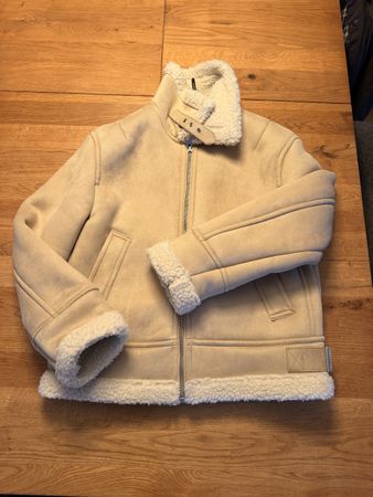 Zara Herren Lammfell Imitat Jacke