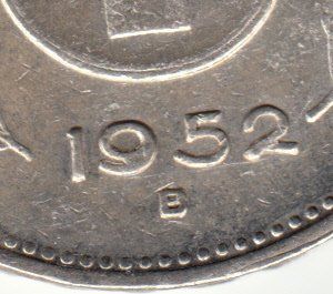 Alle Münzen: 5 Franken 1952 mit "voller 9" **RAR** – Gebraucht aus Gossau SG von Gallus00