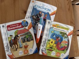 Tiptoi 3 Bücher + Stift