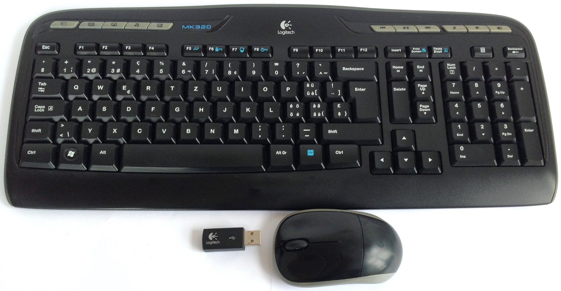 Logitech Tastiere: Logitech 920-002873 Cordless Desktop MK320 Keyboard & Maus – Usato da Reinach AG venduto da RiesenServicesGmbH