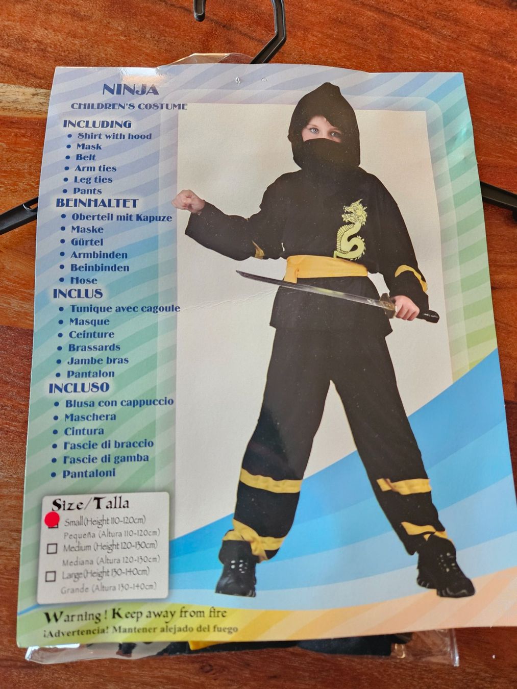 Costumi: NINJA Kostüm – Nuovo e nell'imballaggio originale da Glattpark(Opfikon) venduto da van_d88w