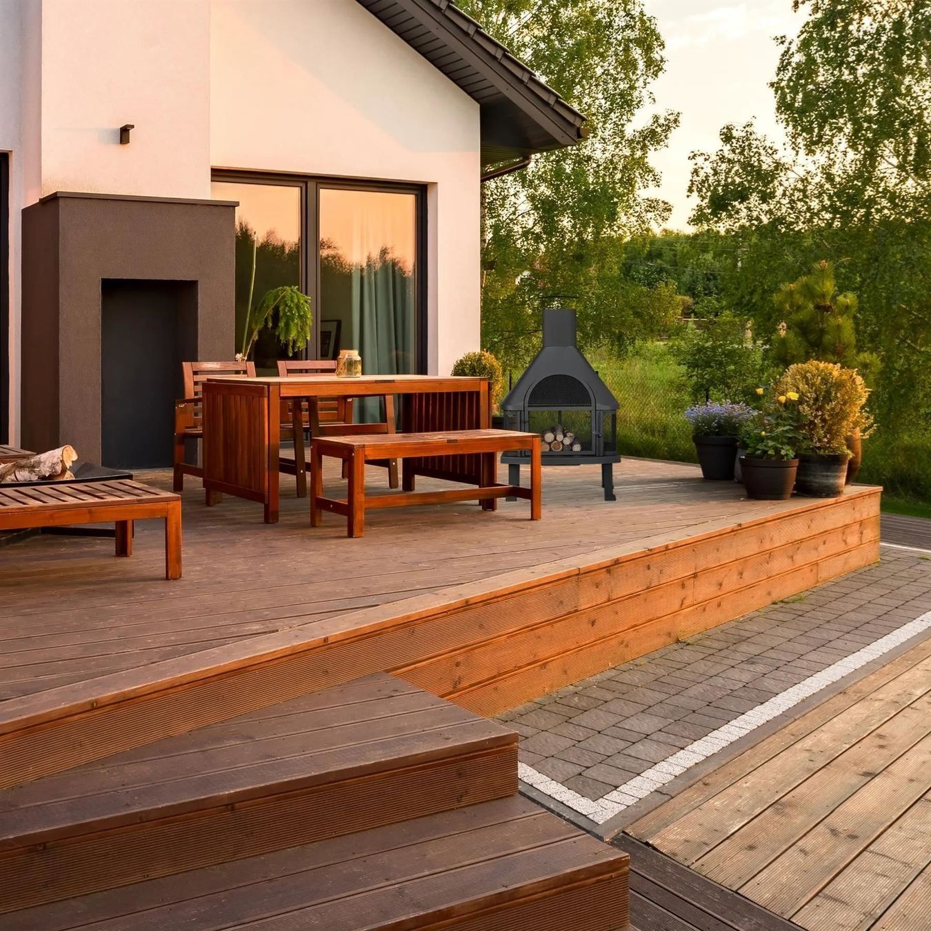 Cheminée: Gartenkamin Terrassenofen mit Grill Kamingrill – Neu und originalverpackt aus Wallenwil von toesstal-vertrieb 3