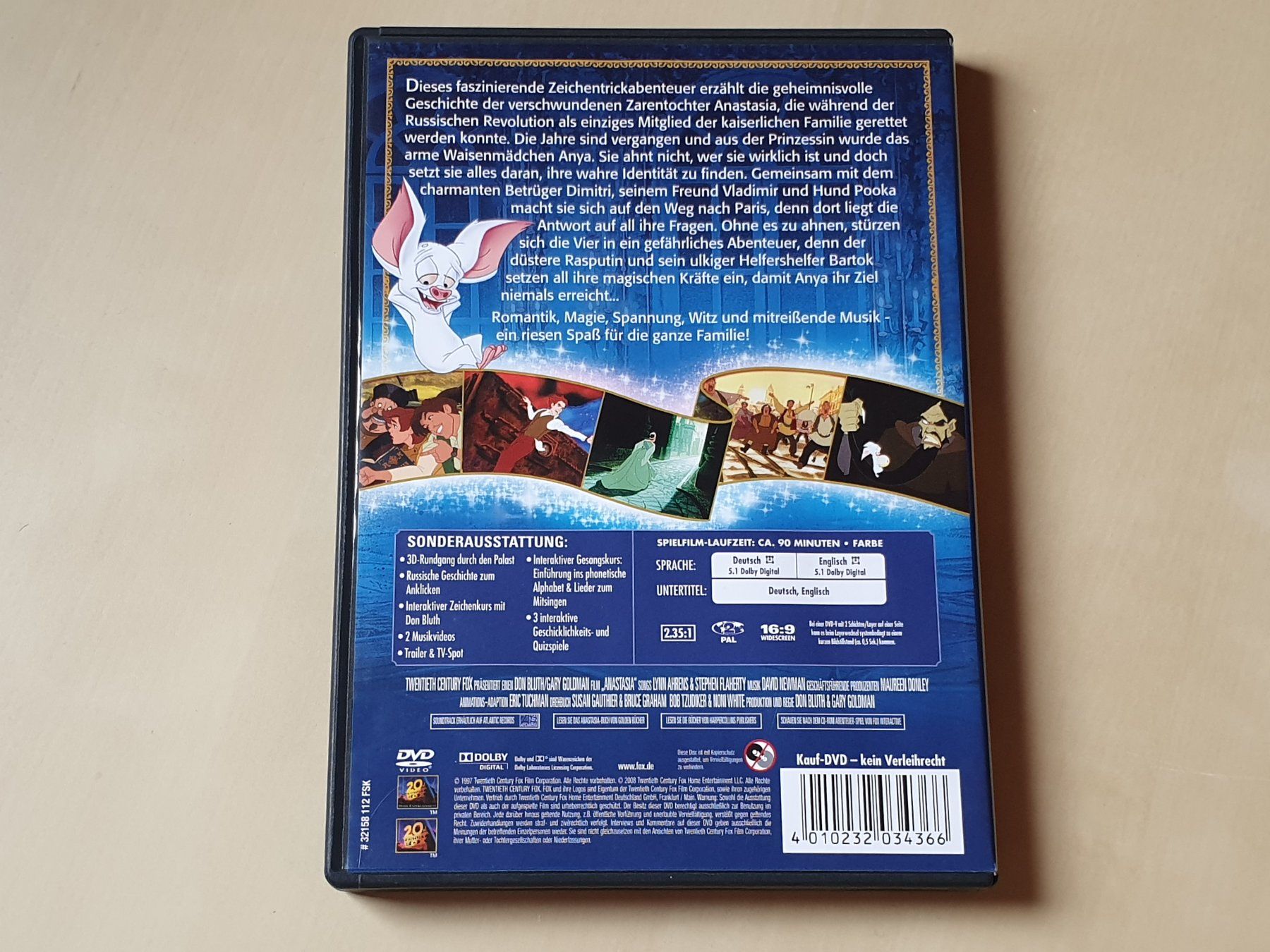 Tutti i DVDs: Prinzessin Anastasia – Usato da Stansstad venduto da collectorsshop 1