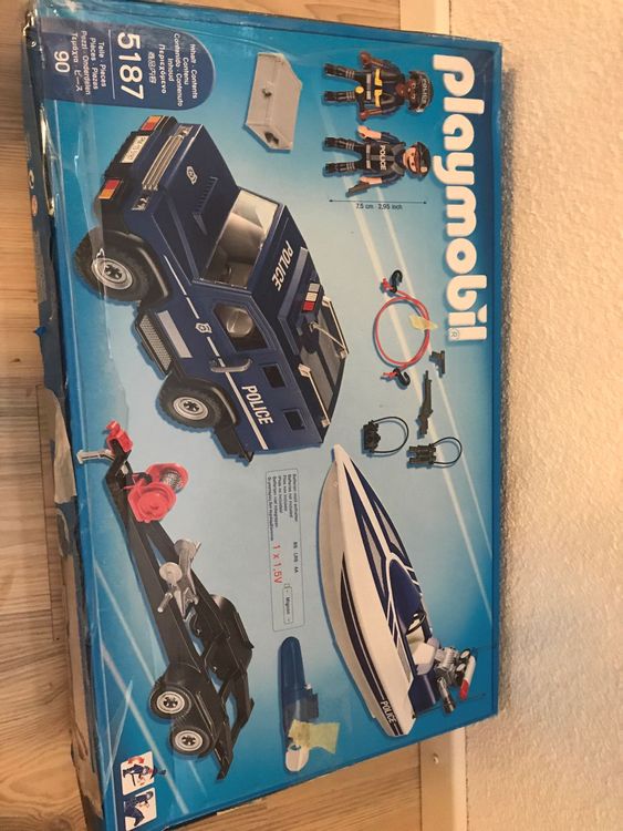 Playmobil Polizei Auto mit Boot Kaufen auf Ricardo