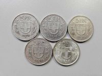 5x Fr. 5.- Silbermünzen