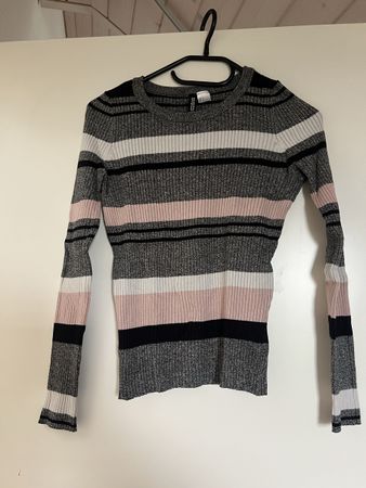 Ripp-Pullover gestreift H&M Gr. S 