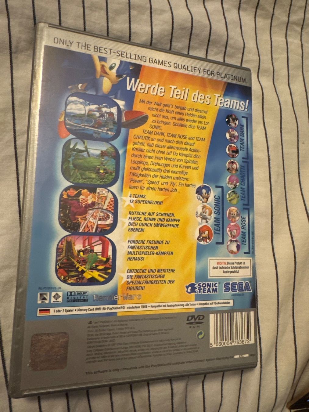 Sonic Giochi: Sonic Heroes PS2 – Usato da Zürich venduto da NW. 1
