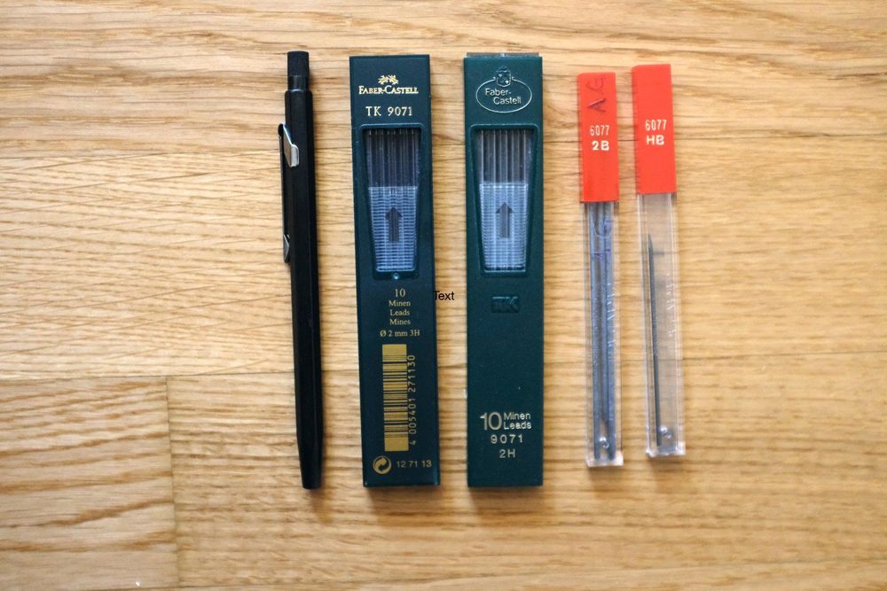 Caran D'Ache Graphit-Minen 3mm HB - 6 Stück