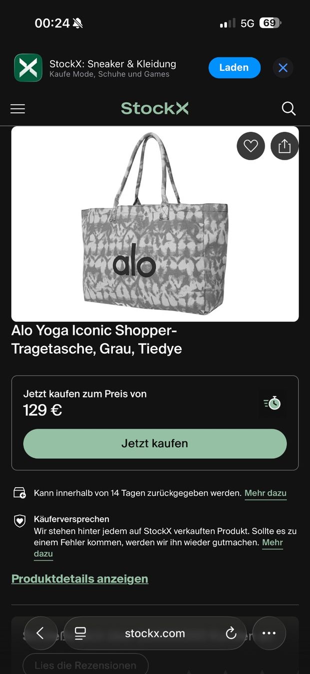 Alo Yoga Borse: ALO TASCHE NEU – Nuovo e nell'imballaggio originale da Birr venduto da WalkyriaM 7