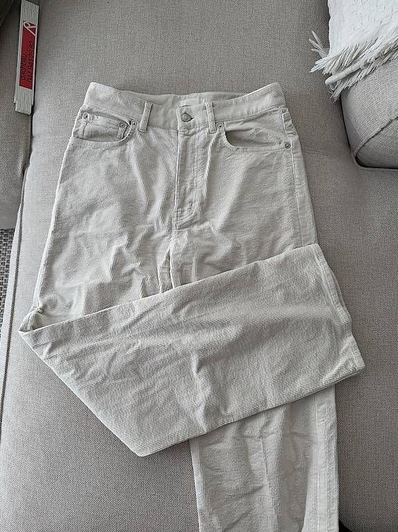 Hosen: Cord Hose, weiss – Gebraucht aus Uster von hanna99