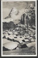 Mürren im Winter mit Eiger und Mönch