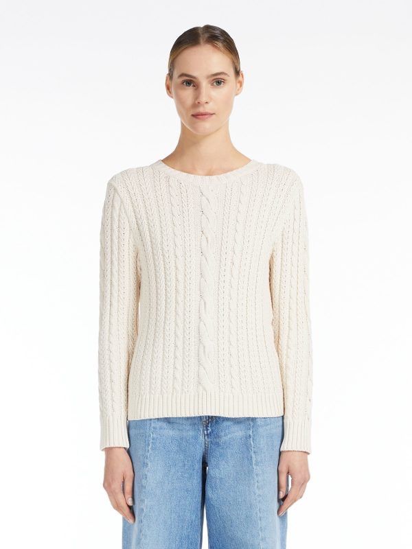 Max Mara Pullover & Sweatshirts: Max Mara Weekend BW Zopfmuster Pullover BASCHI ivory Gr S – Neu und originalverpackt aus Zürich von rar_b2y9 1