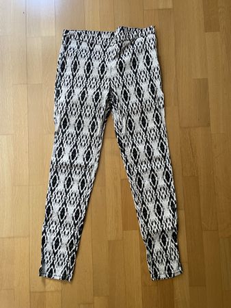 Stretch Hose schwarz-weiss