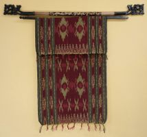 Bambus Aufhängestab für Ikat Wandbehang (ohne Ikat)