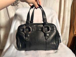 Bally Handtasche Schwarzes Leder