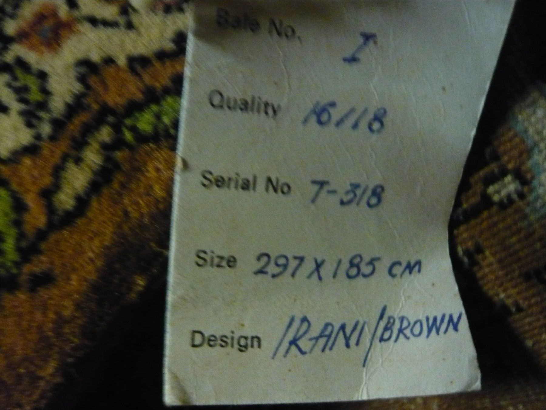 Tappeti: Orientteppich, selten grosser Irani Brown – Nuovo e nell'imballaggio originale da Tann venduto da PRETTY-TROUVAILLE 3