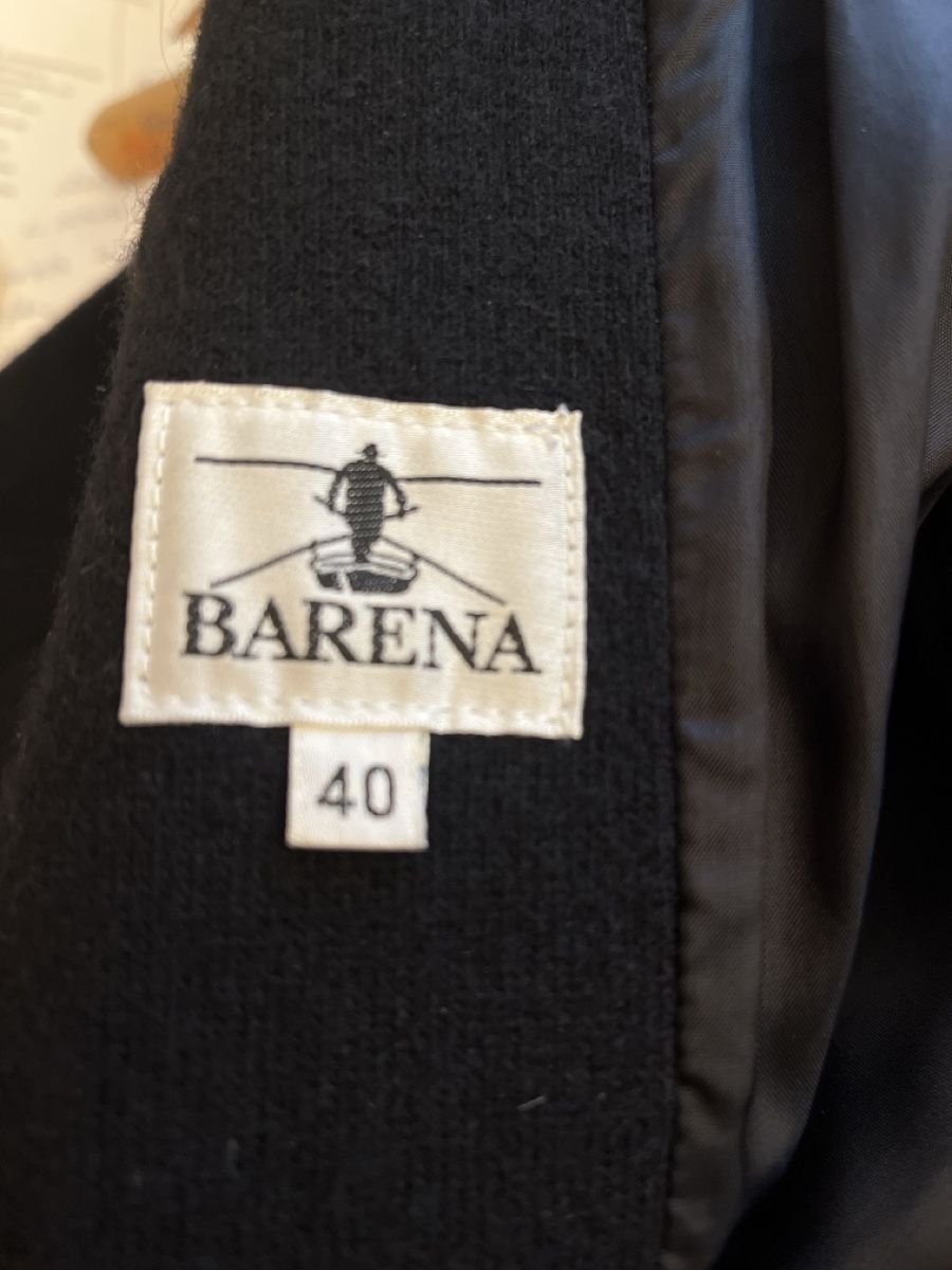 Cappotti: BARENA Wollmantel schwarz - Grösse 34 – Usato da Olten venduto da reja1965 8