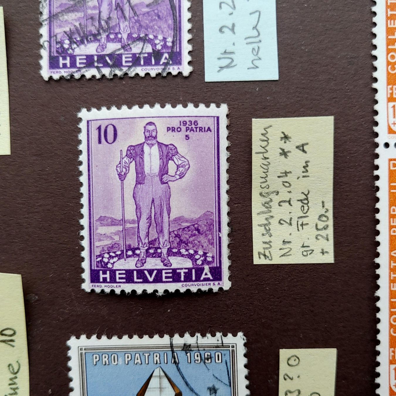 Tutti i francobolli: Lot Abarten & Zufälligkeiten Pro Patria – Usato da Steinhausen venduto da Kristall022 1