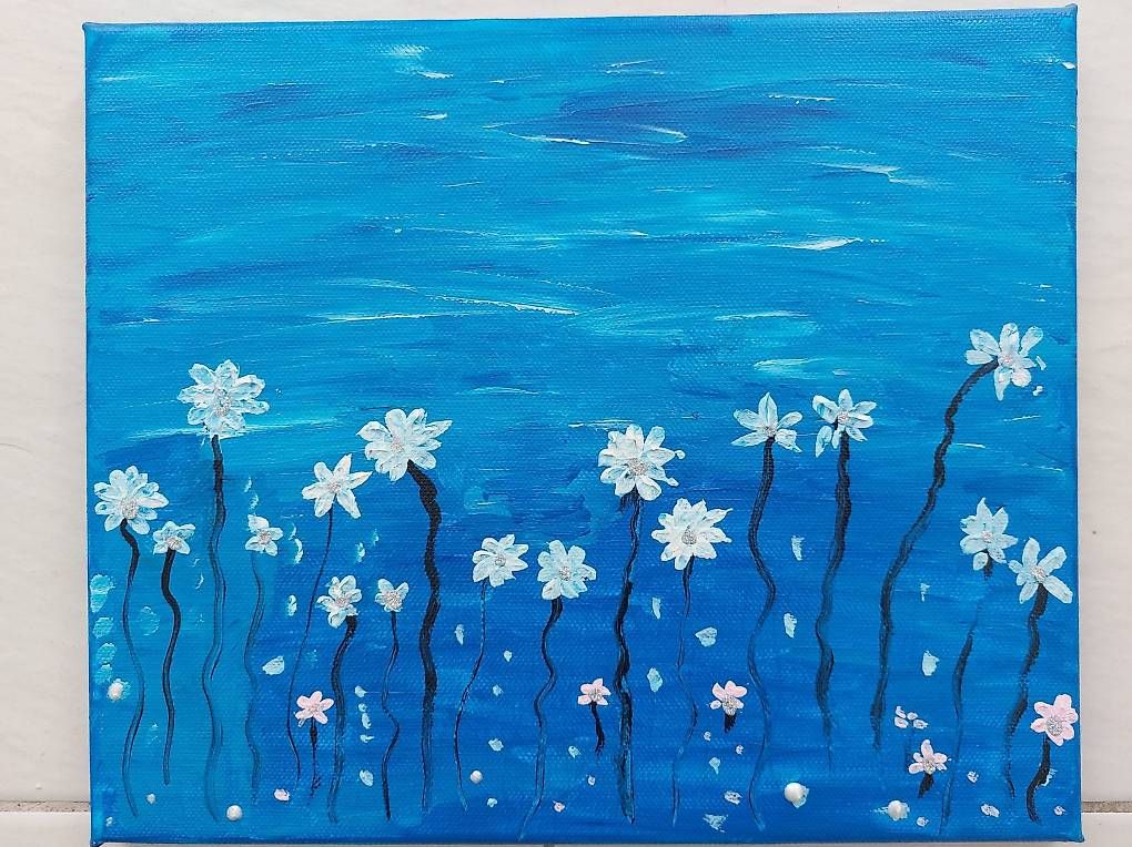 Gemälde: "Greetings from edelweiss" – Gebraucht aus Altnau von Brumm