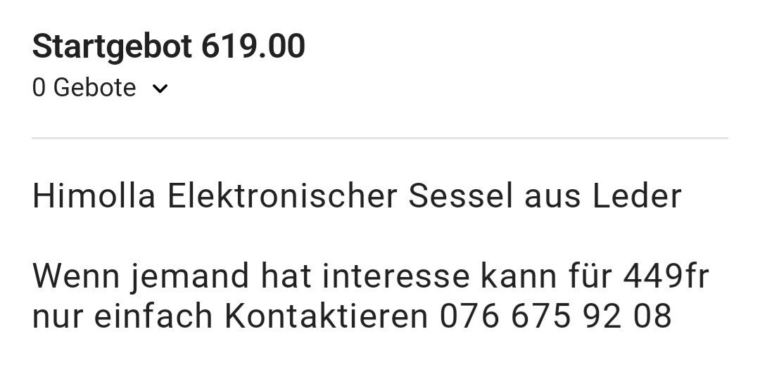 Himolla Poltrone: Himolla Elektronischer Relaxsessel Leder Grau – Usato da Fahrweid venduto da SMILE.5 1