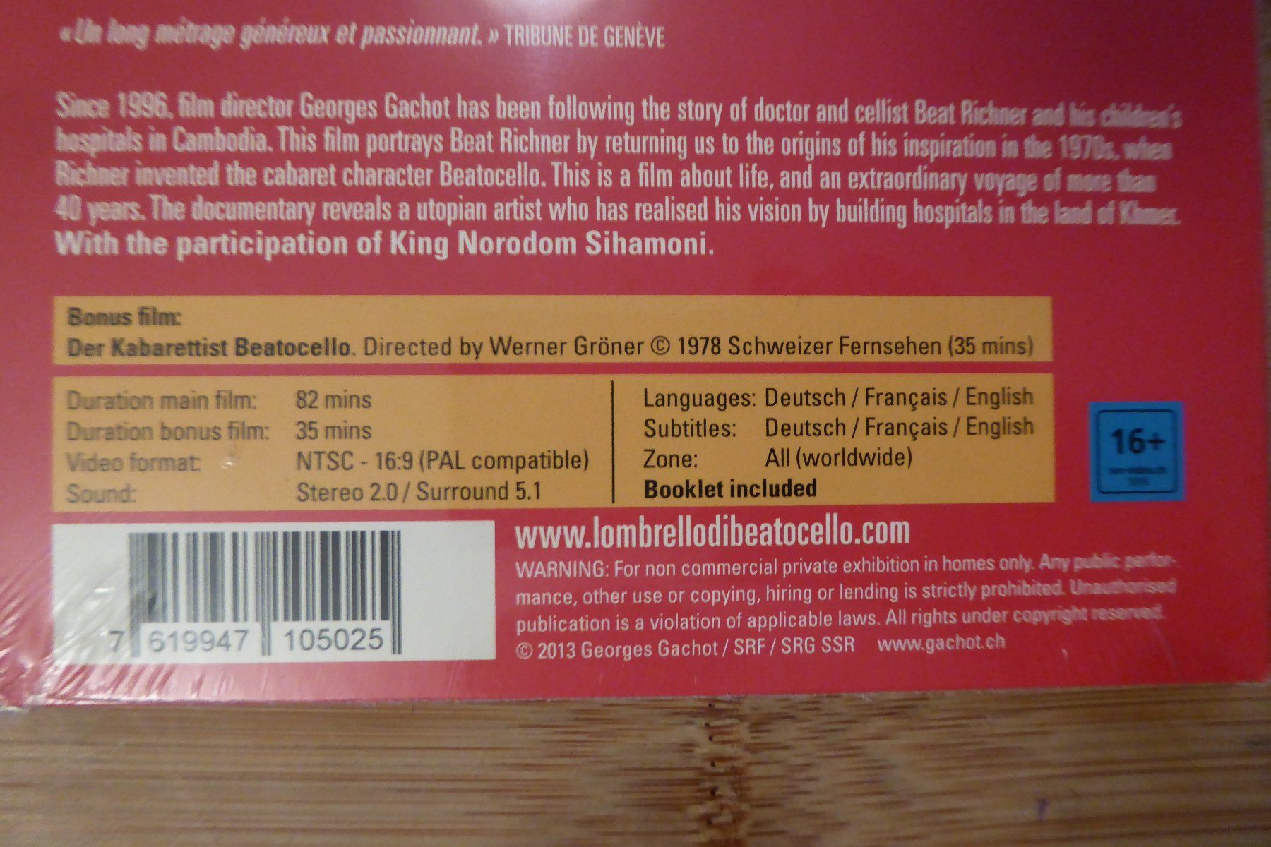 Tutti i DVDs: DVD OVP Beatocello Beat Richner – Nuovo e nell'imballaggio originale da Allschwil venduto da Summelsarium 3
