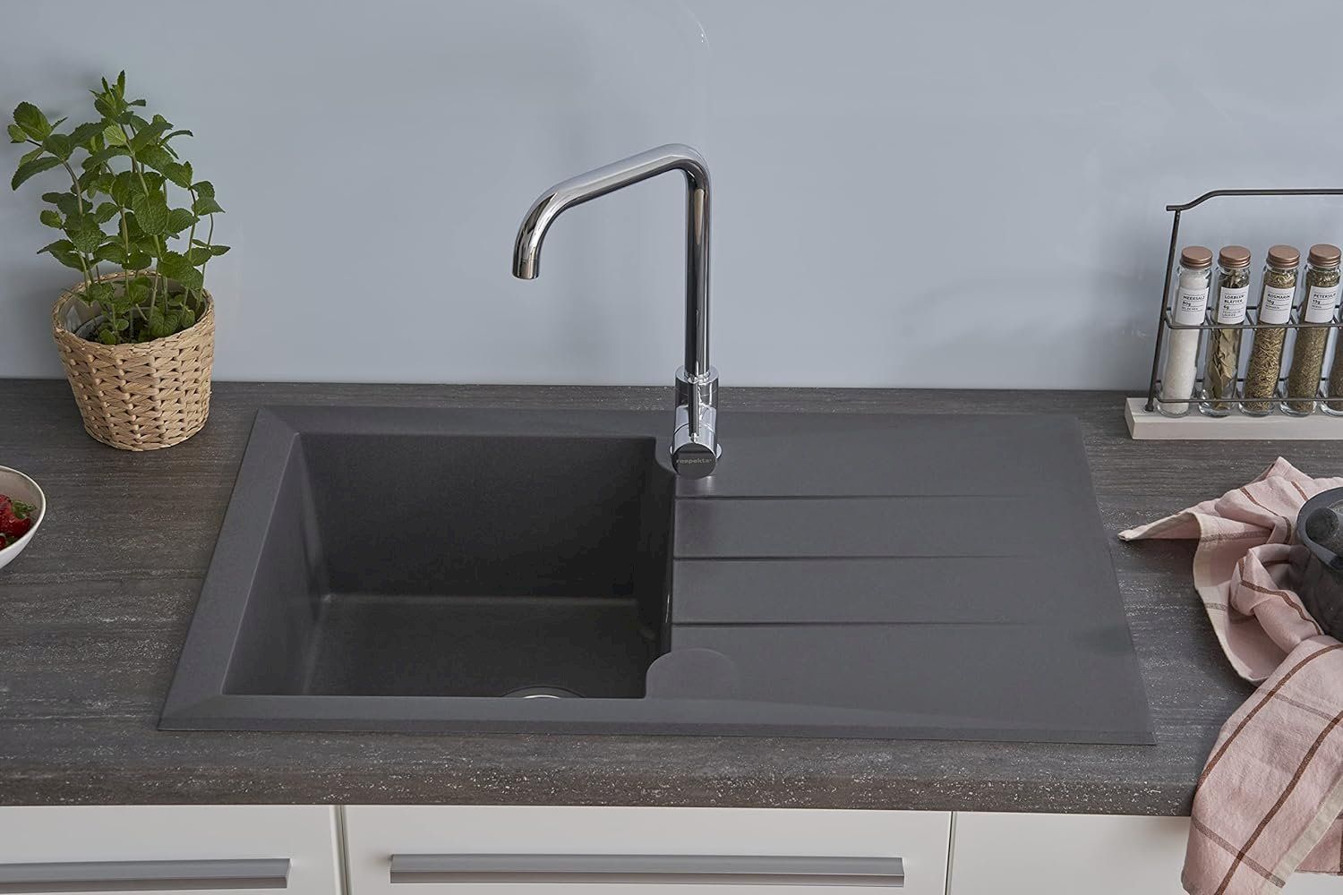 Lavabi & lavandini: Respekta Alineo 81x50cm grau – Nuovo e nell'imballaggio originale da Bottighofen venduto da zaap 1