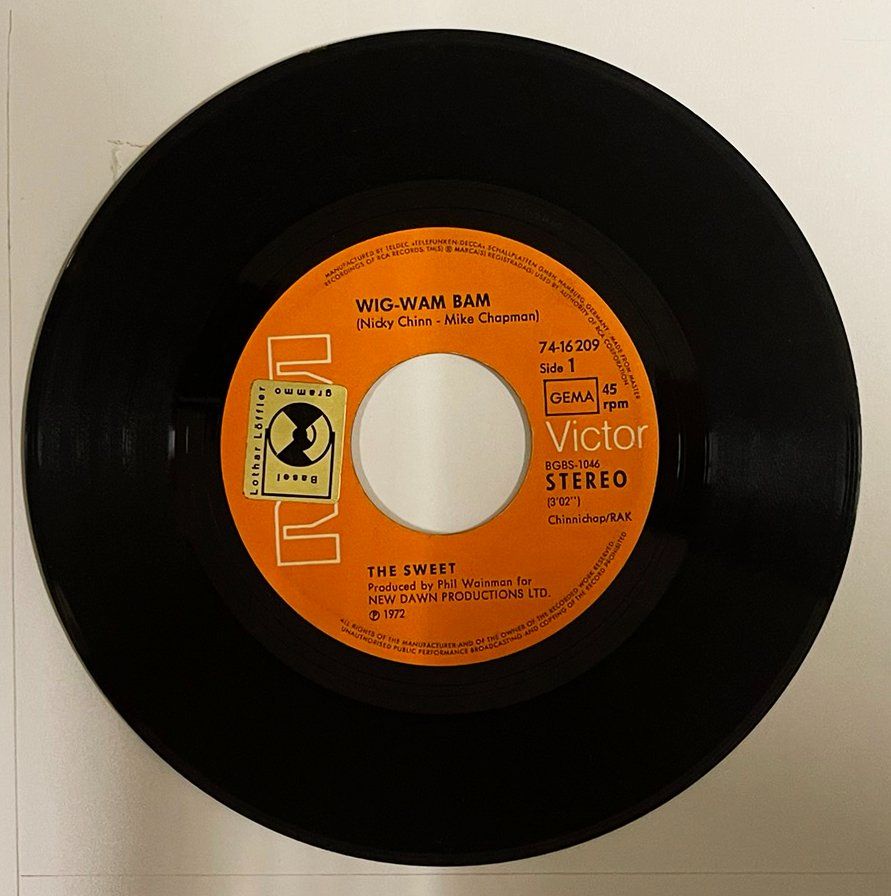 Dischi in vinile: Single: THE SWEET - Wig Wam Bam – Usato da Frenkendorf venduto da Yard-Sale-2000 1