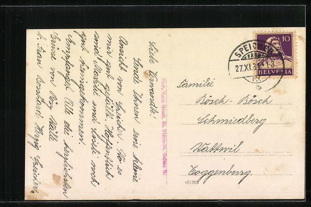 Cartoline postali: AK Speicher, Gesamtansicht des Ortes – Usato da Berlin venduto da bartko-reher 1