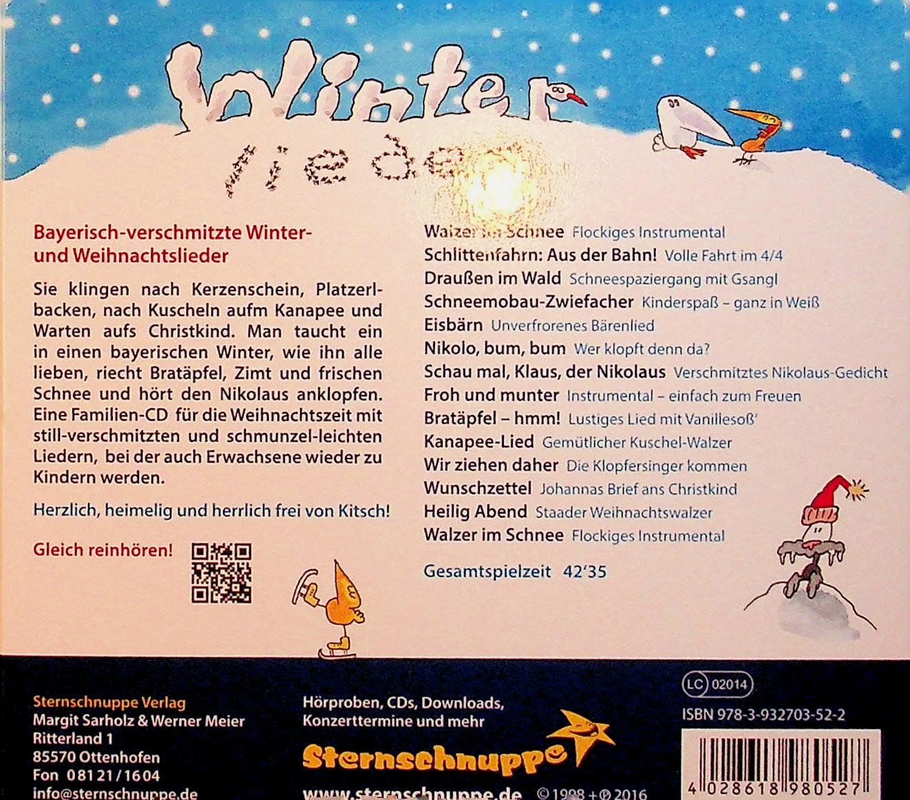 CDs: CD  Winterlieder Margrit Sarholz & Werner Meier – Gebraucht aus Reitnau von zao_6stq 1
