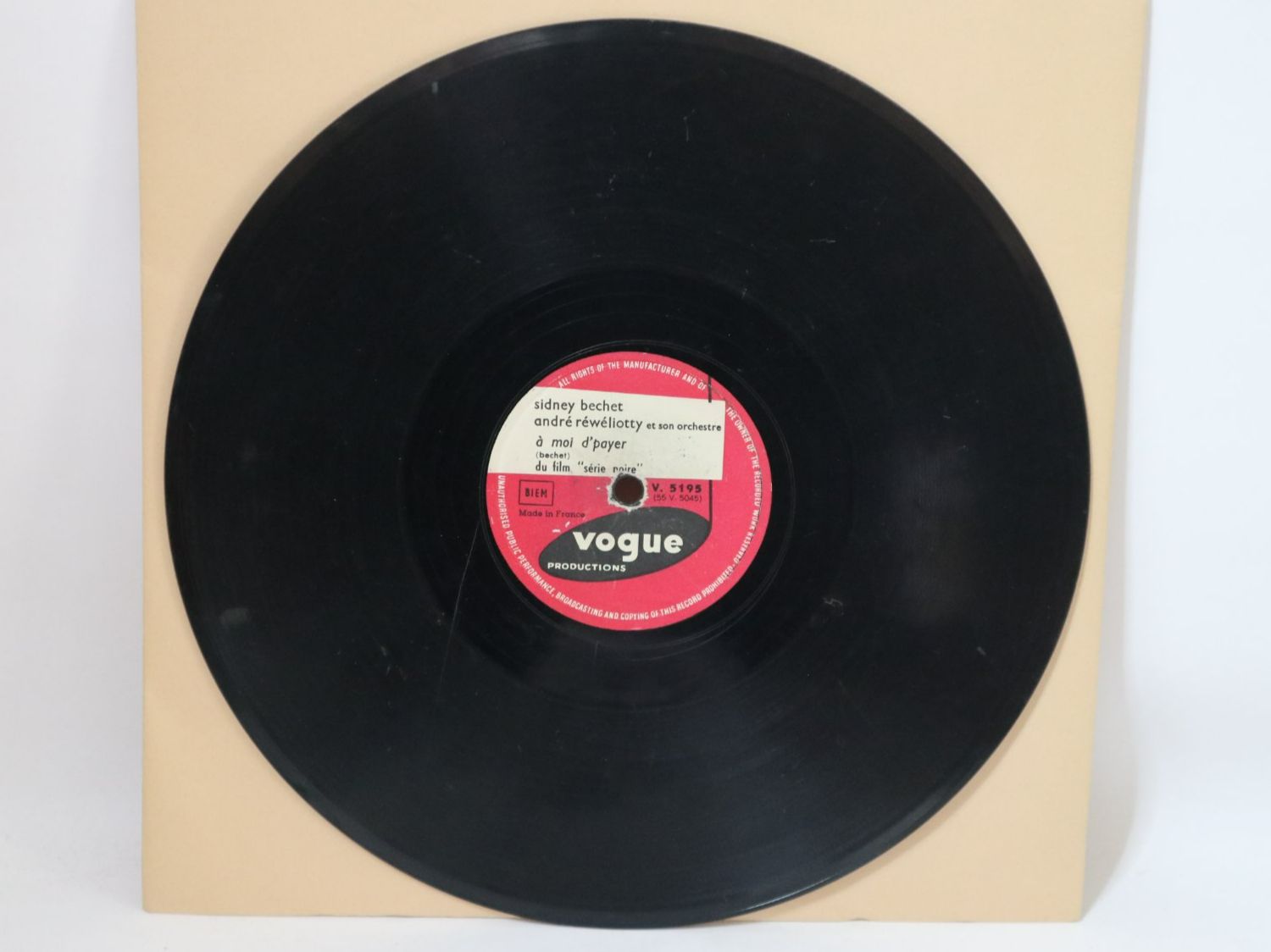 Dischi in vinile: Schellack Sidney Bechet Trottoirs De Paris Schallplatte – Usato da Eschenbach SG venduto da Astalavista 3