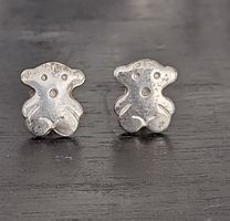 BÄREN OHRRINGE IN 925 SILBER
