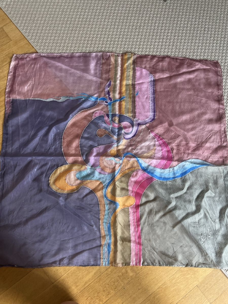 Foulards, Tücher & Schals: Seidentuch farbig gemustert – Gebraucht aus Solothurn von Bobesch08