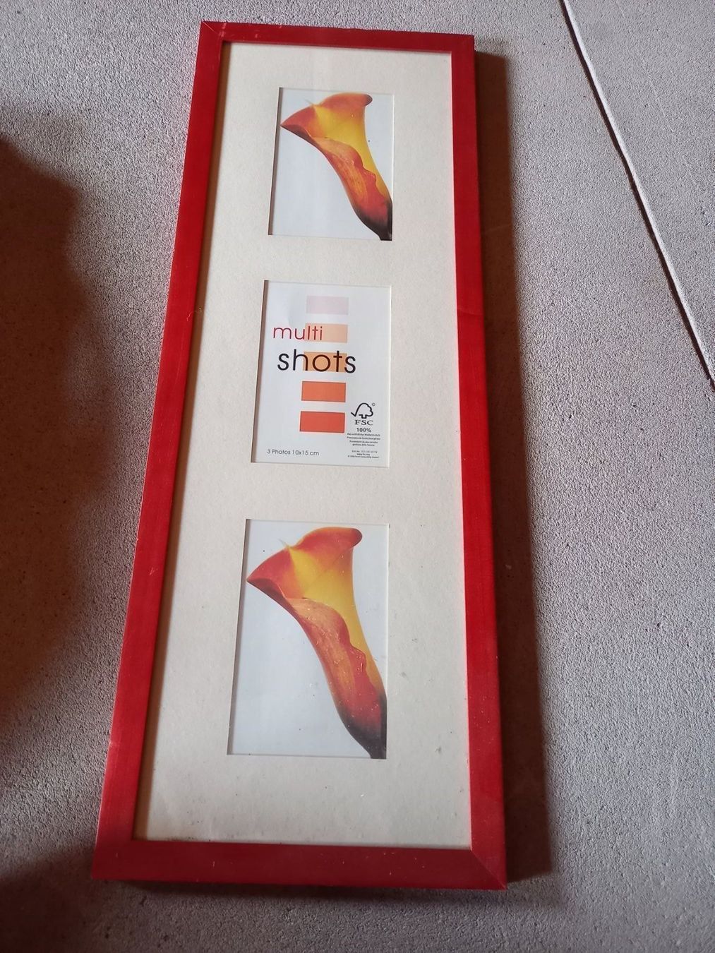 Cornici: roter Bilderrahmen aus Holz – Nuovo e nell'imballaggio originale da Frick venduto da sika1960
