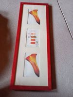 roter Bilderrahmen aus Holz